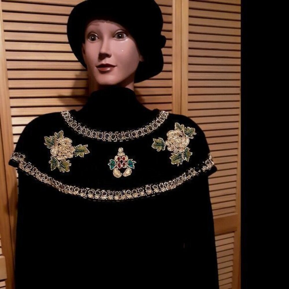 Vintage Beaded Sweater by Donagain